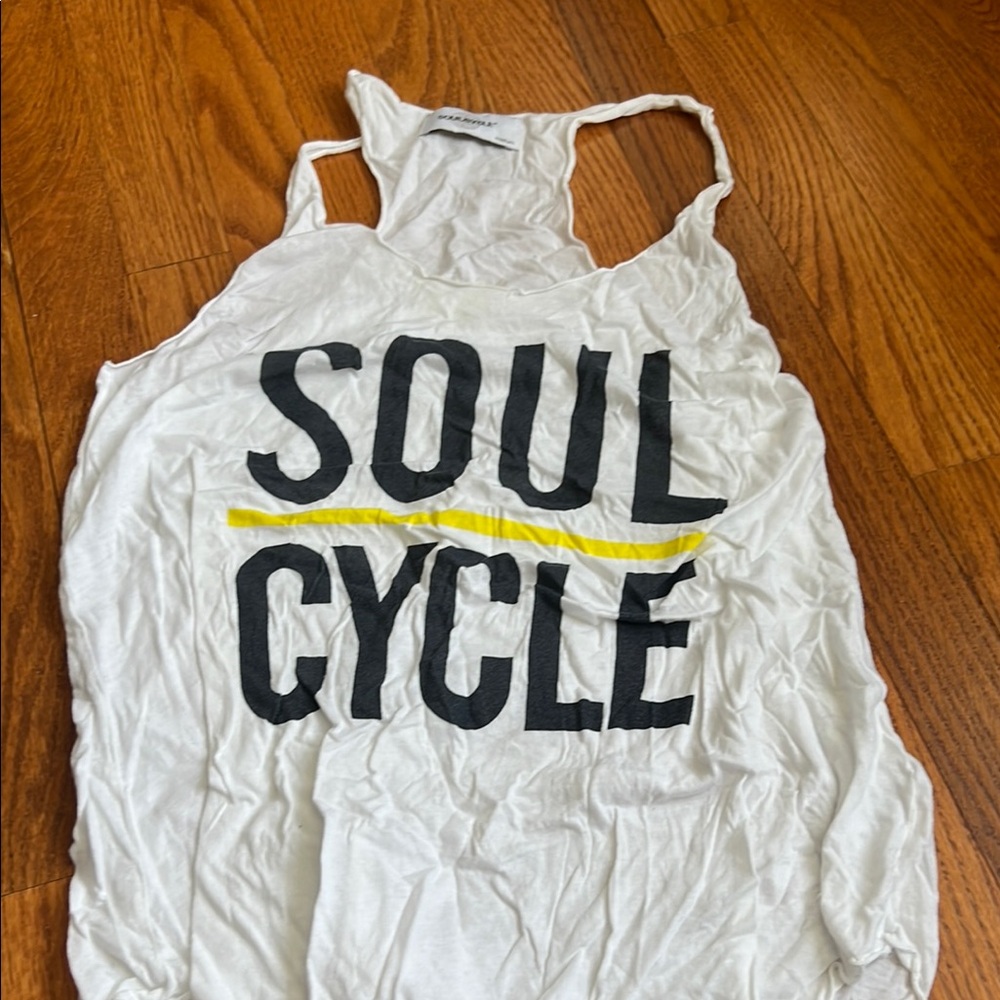 SoulCycle White Tank Top